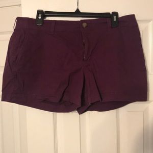 Plum colored Old Navy shorts